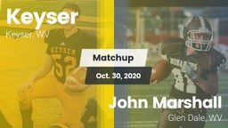 Matchup: Keyser vs. John Marshall  2020