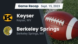 Recap: Keyser  vs. Berkeley Springs  2023