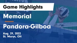 Memorial  vs Pandora-Gilboa  Game Highlights - Aug. 29, 2022