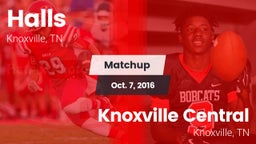 Matchup: Halls vs. Knoxville Central  2016