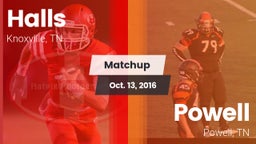 Matchup: Halls vs. Powell  2016