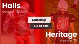 Matchup: Halls vs. Heritage  2016