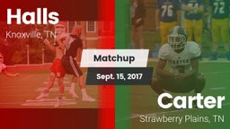 Matchup: Halls vs. Carter  2017