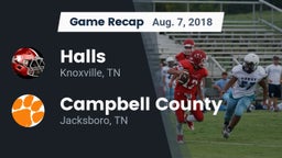 Recap: Halls  vs. Campbell County  2018