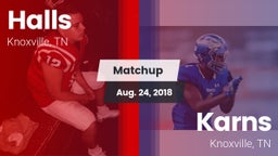 Matchup: Halls vs. Karns  2018