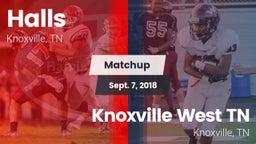 Matchup: Halls vs. Knoxville West  TN 2018