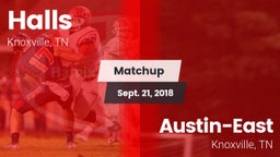 Matchup: Halls vs. Austin-East  2018