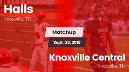 Matchup: Halls vs. Knoxville Central  2018