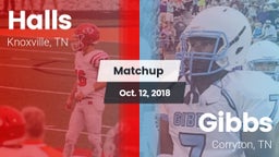 Matchup: Halls vs. Gibbs  2018