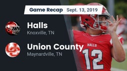 Recap: Halls  vs. Union County  2019
