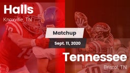 Matchup: Halls vs. Tennessee  2020