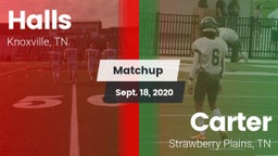 Matchup: Halls vs. Carter  2020