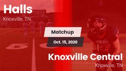 Matchup: Halls vs. Knoxville Central  2020