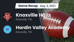 Recap: Knoxville Halls  vs. Hardin Valley Academy 2021