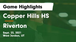 Copper Hills HS vs Riverton  Game Highlights - Sept. 23, 2021