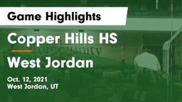 Copper Hills HS vs West Jordan  Game Highlights - Oct. 12, 2021
