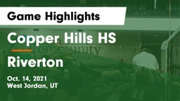 Copper Hills HS vs Riverton  Game Highlights - Oct. 14, 2021