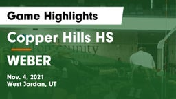 Copper Hills HS vs WEBER  Game Highlights - Nov. 4, 2021