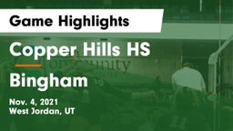 Copper Hills HS vs Bingham  Game Highlights - Nov. 4, 2021