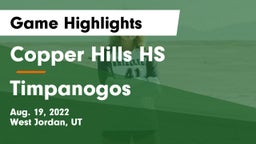 Copper Hills HS vs Timpanogos  Game Highlights - Aug. 19, 2022
