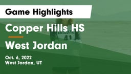 Copper Hills HS vs West Jordan  Game Highlights - Oct. 6, 2022