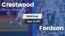 Matchup: Crestwood High vs. Fordson  2017