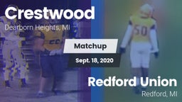 Matchup: Crestwood High vs. Redford Union  2020