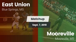 Matchup: East Union vs. Mooreville  2018