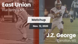 Matchup: East Union vs. J.Z. George  2020