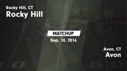 Matchup: Rocky Hill vs. Avon  2016