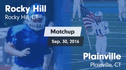 Matchup: Rocky Hill vs. Plainville  2016