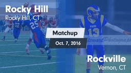 Matchup: Rocky Hill vs. Rockville  2016