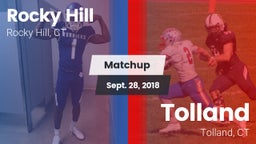 Matchup: Rocky Hill vs. Tolland  2018