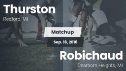 Matchup: Thurston vs. Robichaud  2016