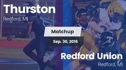 Matchup: Thurston vs. Redford Union  2016
