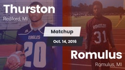 Matchup: Thurston vs. Romulus  2016