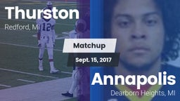 Matchup: Thurston vs. Annapolis  2017