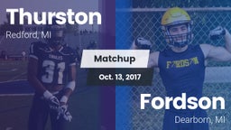 Matchup: Thurston vs. Fordson  2017