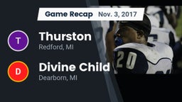 Recap: Thurston  vs. Divine Child  2017