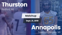 Matchup: Thurston vs. Annapolis  2018