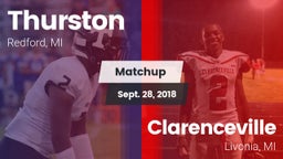Matchup: Thurston vs. Clarenceville  2018