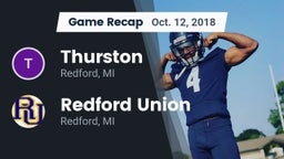 Recap: Thurston  vs. Redford Union  2018