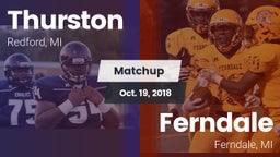 Matchup: Thurston vs. Ferndale  2018