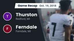 Recap: Thurston  vs. Ferndale  2018