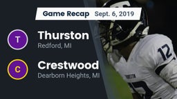 Recap: Thurston  vs. Crestwood  2019