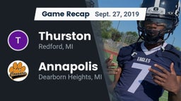 Recap: Thurston  vs. Annapolis  2019