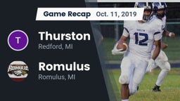 Recap: Thurston  vs. Romulus  2019