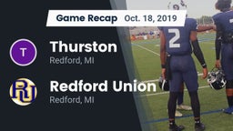 Recap: Thurston  vs. Redford Union  2019