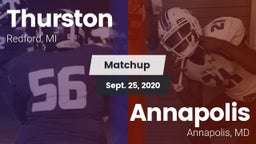 Matchup: Thurston vs. Annapolis  2020