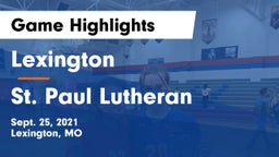 Lexington  vs St. Paul Lutheran  Game Highlights - Sept. 25, 2021